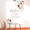 Boho Terracotta Wedding Signage Templates Bundle | Signage Printable Template Download Boho Terracotta Wedding Welcome Sign | DIY Printable Template