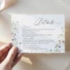 D023 Enclosure Card Template Details Insert Wildflower Amy Design 6