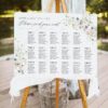 D023 Wildflower Seating Signage Wedding Template Amy Design 2