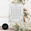 D023 Wildflower Seating Signage Wedding Template Amy Design 4