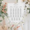 Wildflower Seating Signage Wedding Template | Botanical Seating Chart Template D023 Wildflower Seating Signage Wedding Template Amy Design 5