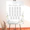 D023 Wildflower Seating Signage Wedding Template Amy Design 6