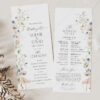 D023 Wildflower Wedding Programs Ceremony Template AmyDesign 3