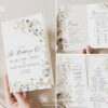 D023 Wildflower Wedding Programs Ceremony Template AmyDesign 7