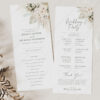 D024 Boho Greenery Wedding Ceremony Program Template AmyDesign 4