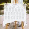 D024 Boho Greenery Wedding Seating Chart Template Amy Design 1