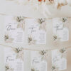 D024 Greenery Wedding Seating Chart Cards Template Boho Amy Design 1