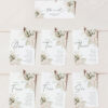 D024 Greenery Wedding Seating Chart Cards Template Boho Amy Design 2