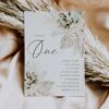 D024 Greenery Wedding Seating Chart Cards Template Boho Amy Design 4