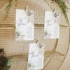 Greenery Wedding Seating Chart Cards Template Boho | Editable Table Seating Chart Template D024 Greenery Wedding Seating Chart Cards Template Boho Amy Design 5