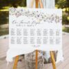 Wildflower Wedding Bundle Template | All-in-One Floral Wedding Templates Invitations & Signs D026 A Wildflower Wedding Seating Signage Template 1