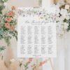 Wildflower Wedding Bundle Template | All-in-One Floral Wedding Templates Invitations & Signs D026 A Wildflower Wedding Seating Signage Template 2