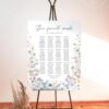 Wildflower Wedding Bundle Template | All-in-One Floral Wedding Templates Invitations & Signs D026 B Boho Wildflower Seating Chart Template Wedding2