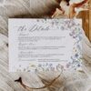 D026 Enclosure Card Template Wedding Wildflower Boho Amy Design 1