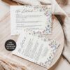 Wildflower Wedding Bundle Template | All-in-One Floral Wedding Templates Invitations & Signs D026 Enclosure Card Template Wedding Wildflower Boho Amy Design 2