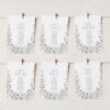 D026 Floral Seating Chart Card Template Amy Design 2