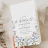Wildflower Wedding Bundle Template | All-in-One Floral Wedding Templates Invitations & Signs D026 Wedding Programs Ceremony Template AmyDesign 2