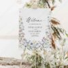 Wildflower Wedding Signage Template | Botanical Wedding Welcome Sign Template Download D026 Welcome Sign Wildflower Wedding Signage Template AmyDesign 4