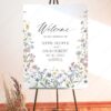 Wildflower Wedding Bundle Template | All-in-One Floral Wedding Templates Invitations & Signs D026 Welcome Sign Wildflower Wedding Signage Template AmyDesign 7