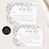 D026 Wildflower RSVP Card Template Amy Design 1