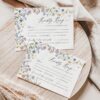 RSVP Card Template Editable QR Code | Response Card | Wildflower Wedding RSVP Card Template Editable QR Code | Response Card | Wildflower Wedding