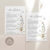 D028 Enclosure Card Weding Template Wildflower Amy Design 1