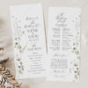 Elegant Wildflower Wedding Invitations Template Bundle | Editable Floral Invitation Suite D028 Programs Wedding Ceremony Template Amy Design 3