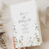 Elegant Wildflower Wedding Invitations Template Bundle | Editable Floral Invitation Suite D028 Programs Wedding Ceremony Template Amy Design 5