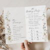 Elegant Wildflower Wedding Invitations Template Bundle | Editable Floral Invitation Suite D028 Programs Wedding Ceremony Template Amy Design 6