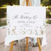 Boho Wildflower Wedding Welcome Sign Template | Welcome To Our Wedding D028 Welcome Sign Boho Wildflower Wedding Signage Template 2