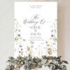 D028 Welcome Sign Boho Wildflower Wedding Signage Template 7