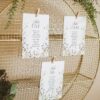 Wildflower Table Seating Chart Template | Wildflower Wedding Table Number Seating Card D028 Wildflower Table Seating Chart Template Amy Design 3