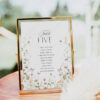 Wildflower Signage Wedding Templates Bundle | Reception Sign Printable Download D028 Wildflower Table Seating Chart Template Amy Design 5