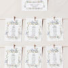 D029 Botanical Wedding Seating Chart Card Template Amy Design 2