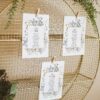 Wildflower Botanical Wedding Bundle | Complete Wedding Stationery Kit 50+ Templates D029 Botanical Wedding Seating Chart Card Template Amy Design 4