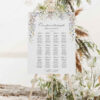 Wildflower Wedding Sign Templates Bundle | Reception Signage Printable D029 Seating Chart Template Wedding Wildflower 4