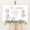 Wildflower Wedding Welcome Sign Template | Floral Wedding Signage Template D029 Welcome Sign Botanical Wedding Template Printable 1