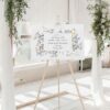Wildflower Wedding Welcome Sign Template | Floral Wedding Signage Template D029 Welcome Sign Botanical Wedding Template Printable 4