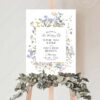 Wildflower Wedding Welcome Sign Template | Floral Wedding Signage Template D029 Welcome Sign Botanical Wedding Template Printable 7