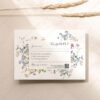 D029 Wildflower RSVP Card Template Editable Amy Design 1