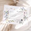 D029 Wildflower RSVP Card Template Editable Amy Design 2