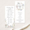 D029 Wildflower Wedding Ceremony Program Template 2