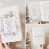 D029 Wildflower Wedding Ceremony Program Template 8