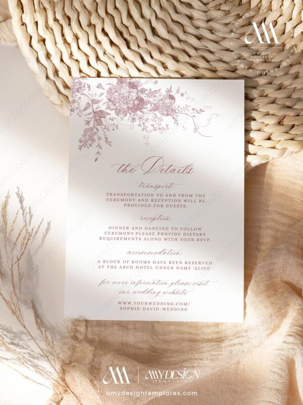 Minimalist Enclosure Card Template D031-03