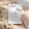 French Toile Floral Wedding Invitations Template Bundle | All-in-One Wedding Templates Invitations & Signs Minimalist Enclosure Card Template D031-03