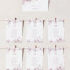 D031 Minimalist Wedding Seating Chart Card Template 2