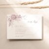 D031 Vintage Floral RSVP Card Template Response Card AmyDesign 2