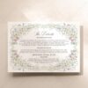 Vintage Wildflower Wedding Enclosure Card Template D033-03