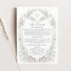 Vintage Wildflower Wedding Enclosure Card Template | Details Insert Card | Printable Wedding Info Card Vintage Wildflower Wedding Enclosure Card Template D033-03