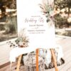 Boho Rustic Wedding Sign Printable | Wedding Welcome Sign Template Welcome Sign Boho Rustic Wedding Template Printable